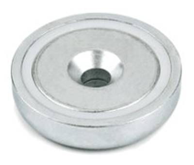 Permanentmagnet med monteringshål Neodymium N42 48x11,5mm