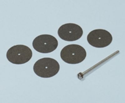 Avskärningsskiveset 22mm 6 st + fäståxel