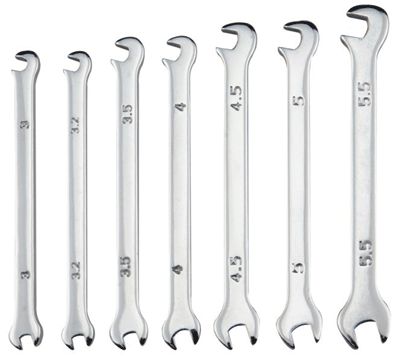 Fast nyckelring set 7-delar 3-5,5mm