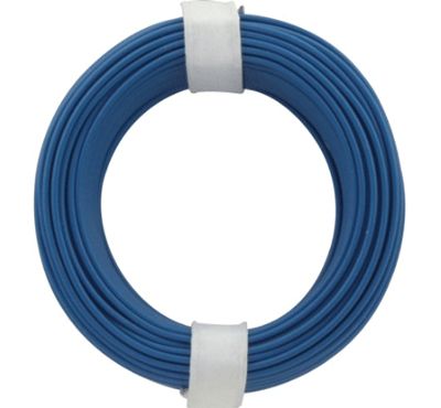 Anslutningskabel 60Vdc 0,5mm blå 10m/rulle (105-2)