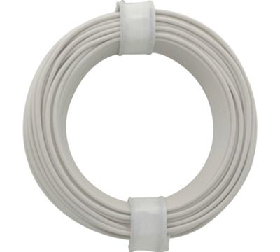 Anslutningskabel 60Vdc 0,5mm vit 10m/rulle (105-5)