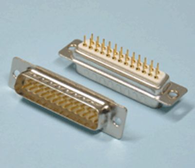 D-kontakt för kretskort rak 25-polig hane