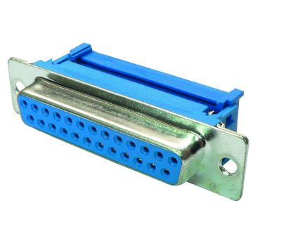 D-kontakt för flatkabel 25-polig hona