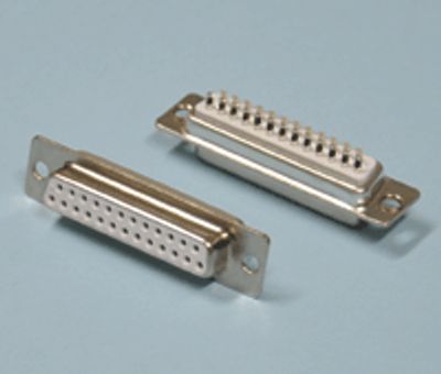 D-kontakt lödbar 25-polig hona