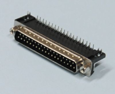 D-kontakt för kretskort vinkel (lång) 37-polig hane