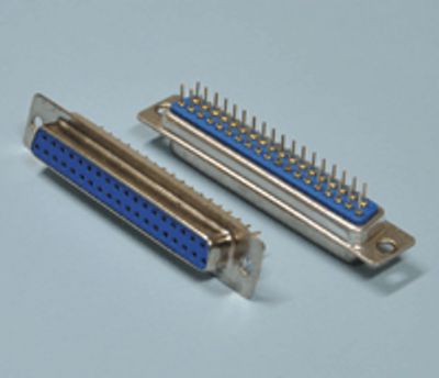 D-kontakt för kretskort rak 37-polig hona