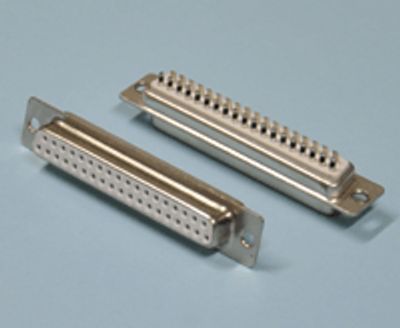 D-kontakt lödbar 37-polig hona