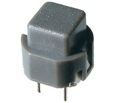 Knapp för kretskort 1xOFF-(ON) 0,1A 32Vdc grå (D6C10 F1 LFS)