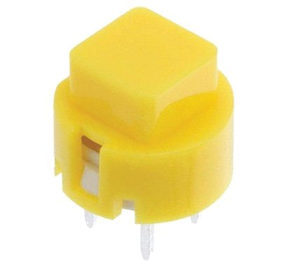 Knapp för kretskort 1xOFF-(ON) 0,1A 32Vdc gul (D6C30 F1 LFS)
