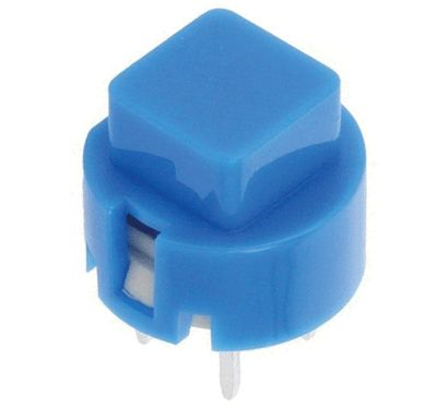 Knapp för kretskort 1xOFF-(ON) 0,1A 32Vdc blå (D6C60 F1 LFS)