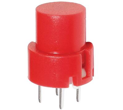 Knapp för kretskort 1xOFF-(ON) 0,1A 32Vdc röd (D6R40 F1 LFS)