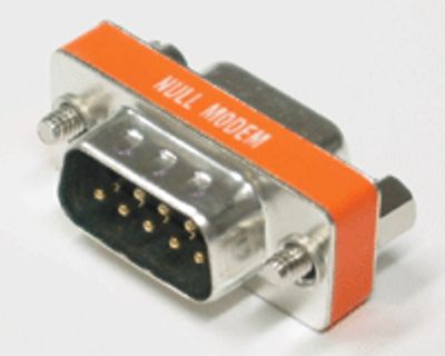 Nollmodemadapter RS232, D9P/D9S