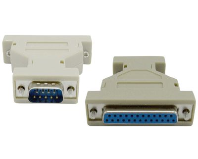 D-kontaktadapter D9P/D25S *