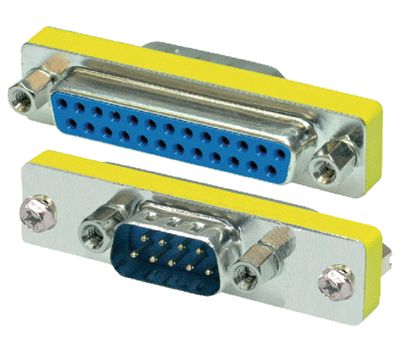 D-kontaktadapter D9P/D25S *