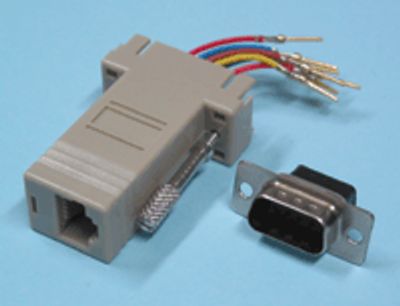 Kontaktadapter D9P/MODULAR 8-polig