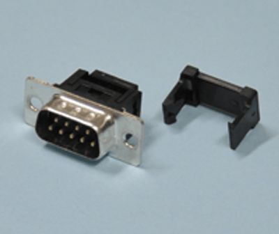 D-kontakt för flatkabel 9-polig hane