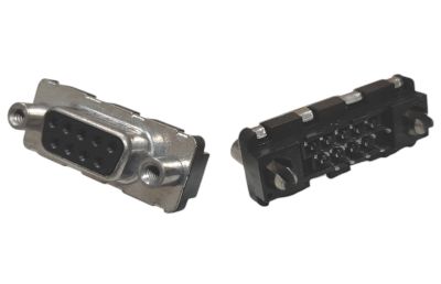 D-kontakt för kretskort rak 9-polig hona *