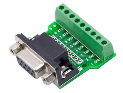 D-kontakt 9-polig hona skruvanslutning