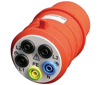 Mätadapter för 3-fasuttag 32A 400Vac IEC60309