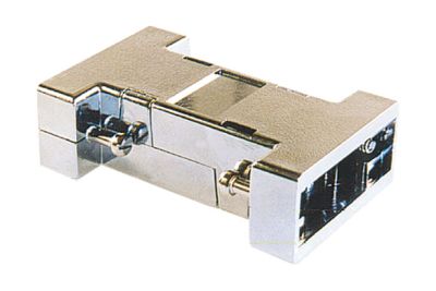 D-kontaktlåda metalliserad plast 2x9-pol.