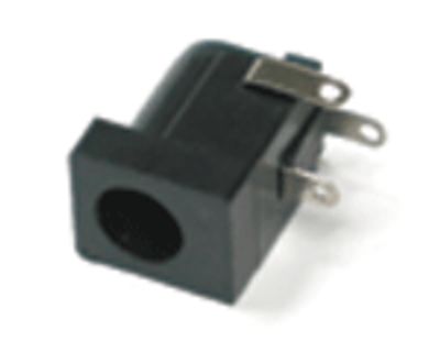 DC-chassikontakt för kretskort 2,1 mm/5,5 mm