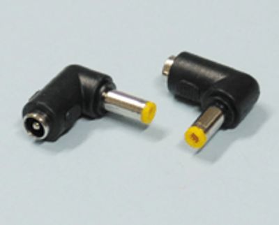 DC-kontaktadapter vinklad modell DC-2.1P/DC-2.5P