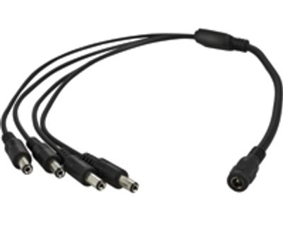 DC-fördelare 2,1mm/5,5mm kontakter 4-delad 0,35m
