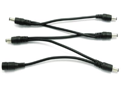 DC-fördelare 2,1mm/5,5mm kontakter 5-delad 0,35m