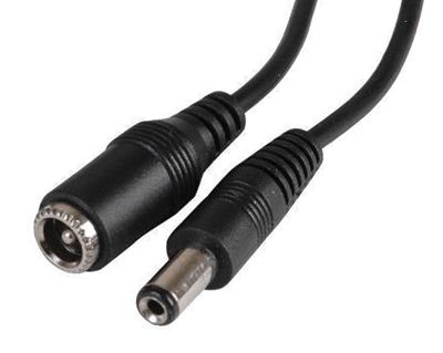 DC-förlängningskabel 2,5mm/5,5mm kontakter 1,5m