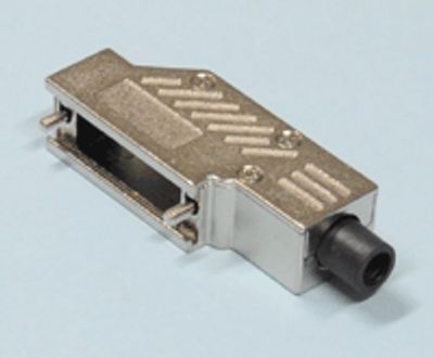 D-kontaktlåda metall 15-polig vinkel