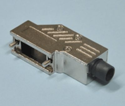 D-kontaktlåda metall 9-polig vinkel