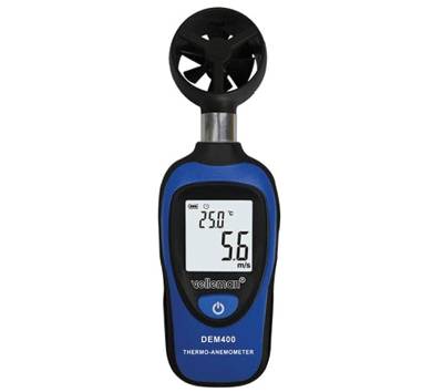 Digital luftflödesmätare (anemometer) + termometer