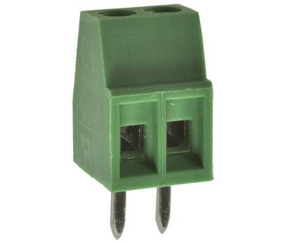 Anslutningslist för kretskort 2-polig R-2,54