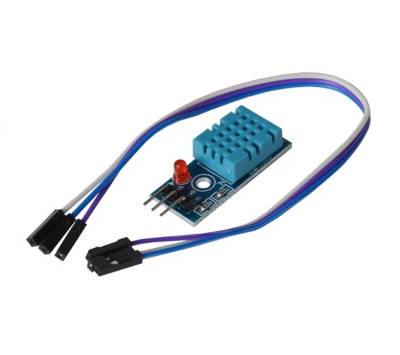 Temperatur- och fuktighetssensor med kablar