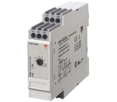 Strömövervakningsrelä för DIN-skena 115/230Vac 0,5-5A överström