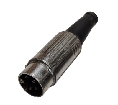 DIN-kontakt metall 4-polig hane *