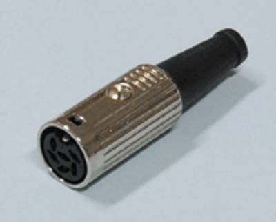 DIN-förlängningskontakt metall 5-polig 60° hane