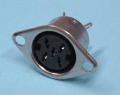 DIN-chassikontakt 5-polig 90° hane *