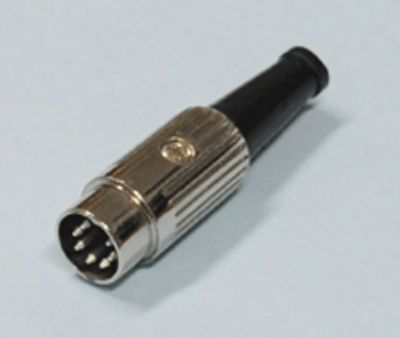 DIN-kontakt metall 7-polig hane