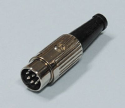 DIN-kontakt metall 8-polig hane
