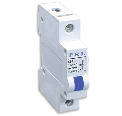 LED-signalampel för DIN-skena 230Vac blå