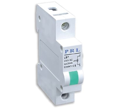 LED-signalamp till DIN-skena 230Vac grön