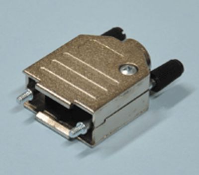 D-kontaktlåda metall 9-polig