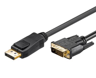 DisplayPort/DVI-kabel Dual-Link svart 5m