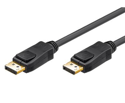 DisplayPort-anslutningskabel 1.2 Ultra-HD/4K svart 0,5m