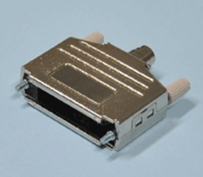 D-kontaktlåda metalliserad plast 37-polig