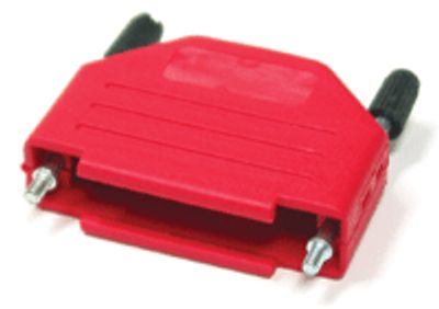 D-kontaktlåda plast 15-polig röd