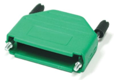 D-kontaktlåda plast 15-polig grön