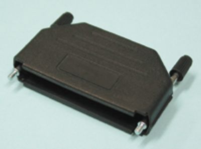 D-kontaktlåda plast 37-polig svart