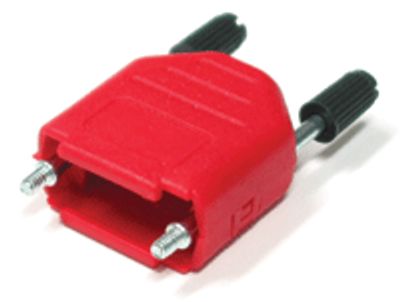 D-kontaktlåda plast 9-polig röd